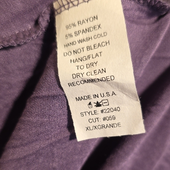 Casual Purple Women's Tunic Top Size XL NWOT - Picture 6 of 6